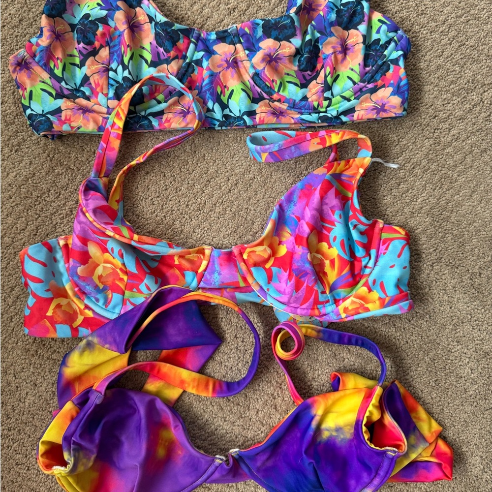 Moana Bikini Floral and Tie-Dye Bikinis
